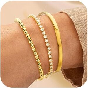 Gold Bracelet Set